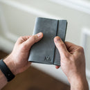 Bell’avant Classic Personalized Leather Pocket Journal with Professional Elastic Closure