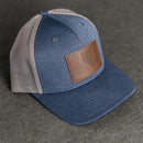 Leather Patch Performance Style Trucker Hat - Nevada Stamp