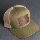 Leather Patch Trucker Style Hats - Bride and Groom (block)