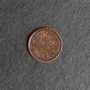 Floral Leather Patches with Optional Hook and Loop Fastener - Circle