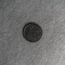 Floral Leather Patches with Optional Hook and Loop Fastener - Circle