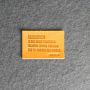 Education is the most powerful | Leather Patch with Hook and Optional Loop Fastener
