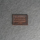 Education is the key | Leather Patch with Hook and Optional Loop Fastener