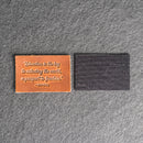 Education is the key | Leather Patch with Hook and Optional Loop Fastener