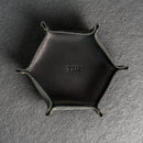 Custom Hexagon Leather Dice Tray Online