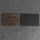 This bag belongs to Personalized Leather Patch with Hook and Optional Loop Fastener