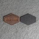 Personalized Leather Patches with Optional Hook Side Fastener - Blank Patches or Personalized with Logo, Image, or Text