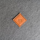Personalized Leather Patches with Optional Hook Side Fastener - Blank Patches or Personalized with Logo, Image, or Text