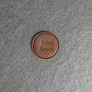 Personalized Leather Patches with Optional Hook Side Fastener - Blank Patches or Personalized with Logo, Image, or Text
