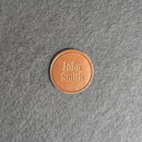 Personalized Leather Patches with Optional Hook Side Fastener - Blank Patches or Personalized with Logo, Image, or Text