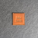 Personalized Leather Patches with Optional Hook Side Fastener - Blank Patches or Personalized with Logo, Image, or Text