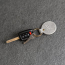 Round Keychain - Double Sided | Personalized Premium Leather Keychain | Custom Key Fob | Leather Gift Handmade in the USA