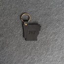 Arkansas Keychain | Personalized Premium Leather Keychain