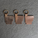 Arkansas Keychain | Personalized Premium Leather Keychain