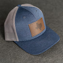 Leather Patch Performance Style Trucker Hat - Texas Stamp