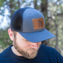 Leather Patch Trucker Style Hat - Utah Stamp