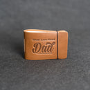 What I Love About Dad Leather Book