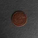 Noel Leather Coasters - 4" Round or Square - Sold individually or as a Set of 4