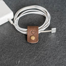 Leather Cord Wrap For Laptop Chargers