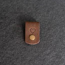 Small Leather Cord Wrap for Small Cords or Headphones