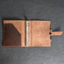 Personalized Leather 3-Ring Mini Binder