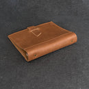 Personalized Leather 3-Ring Mini Binder