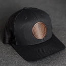 America’s 250th Anniversary Eagle Circle Leather Patch Trucker Hat - Limited Edition