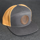America’s 250th Anniversary Circle Eagle Leather Patch Hat – Flat Bill 7 Panel Trucker – Limited Edition