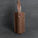 Personalized Leather Wine Bottle Tote