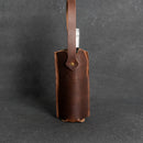 Personalized Leather Wine Bottle Tote