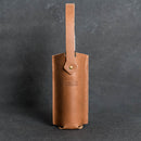 Personalized Leather Wine Bottle Tote