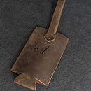 Personalized Leather Wine Bottle Tote