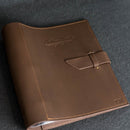 Personalized Leather 3-Ring Photo Album with Photo Sleeves Included
