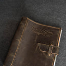 Personalized Leather 3-Ring Mini Photo Album with Photo Sleeves Included