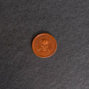 Skull Design Leather Challenge Coin