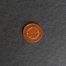 Rose Design Leather Challenge Coin