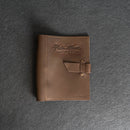 Personalized Leather 3-Ring Mini Photo Album with Photo Sleeves Included