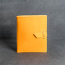 Classic 8x10 Personalized Leather Journal with Buckle Closure