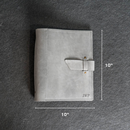 Personalized Leather 3-Ring Mini Binder