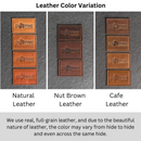 Bride & Groom Leather Patches with Optional Hook and Loop Fastener - Cursive Font