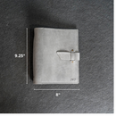 Personalized Leather 3-Ring Mini Binder