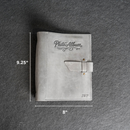 Personalized Leather 3-Ring Mini Photo Album with Photo Sleeves Included