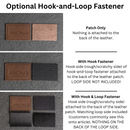 American Flag Leather Patches with Optional Hook and Loop Fastener