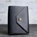 Refillable Leather Journal with Snap Closure