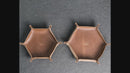 Buy Best Hexagon Leather Dice Tray with Custom Stamp