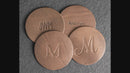 Dragon Symbol Leather Coasters - Individual or Set of 4