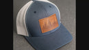 Personalized Leather Patch Trucker Style Hats
