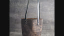 Personalized Leather Zipper Closure Tote Bag