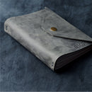 Refillable Leather Journal with Snap Closure
