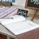 Wedding Guest Book - Leather Journal - Personalized - Ox & Pine Leather Goods 